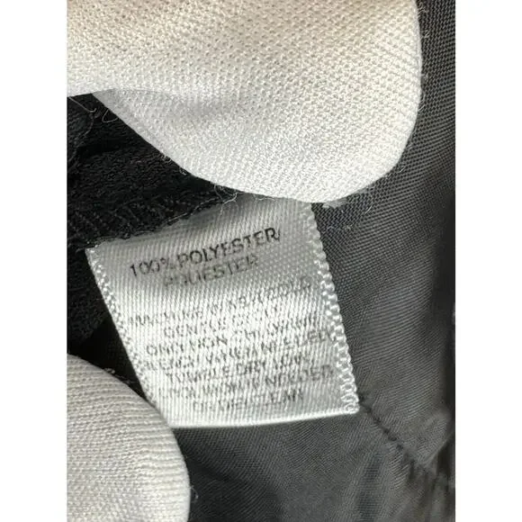 Ann Taylor LOFT Julie Fit Crepe Trousers Black  6 T Dark Academia Witchy  66-41 - Picture 11 of 15